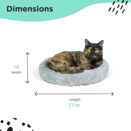 Self Warming Cat Bed 17x14 - Grey