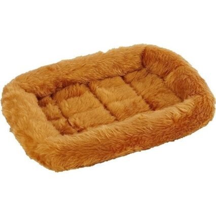 Cinnamon 18-Inch Pet Bed w/ Comfortable Bolster | Ideal for Small Breeds